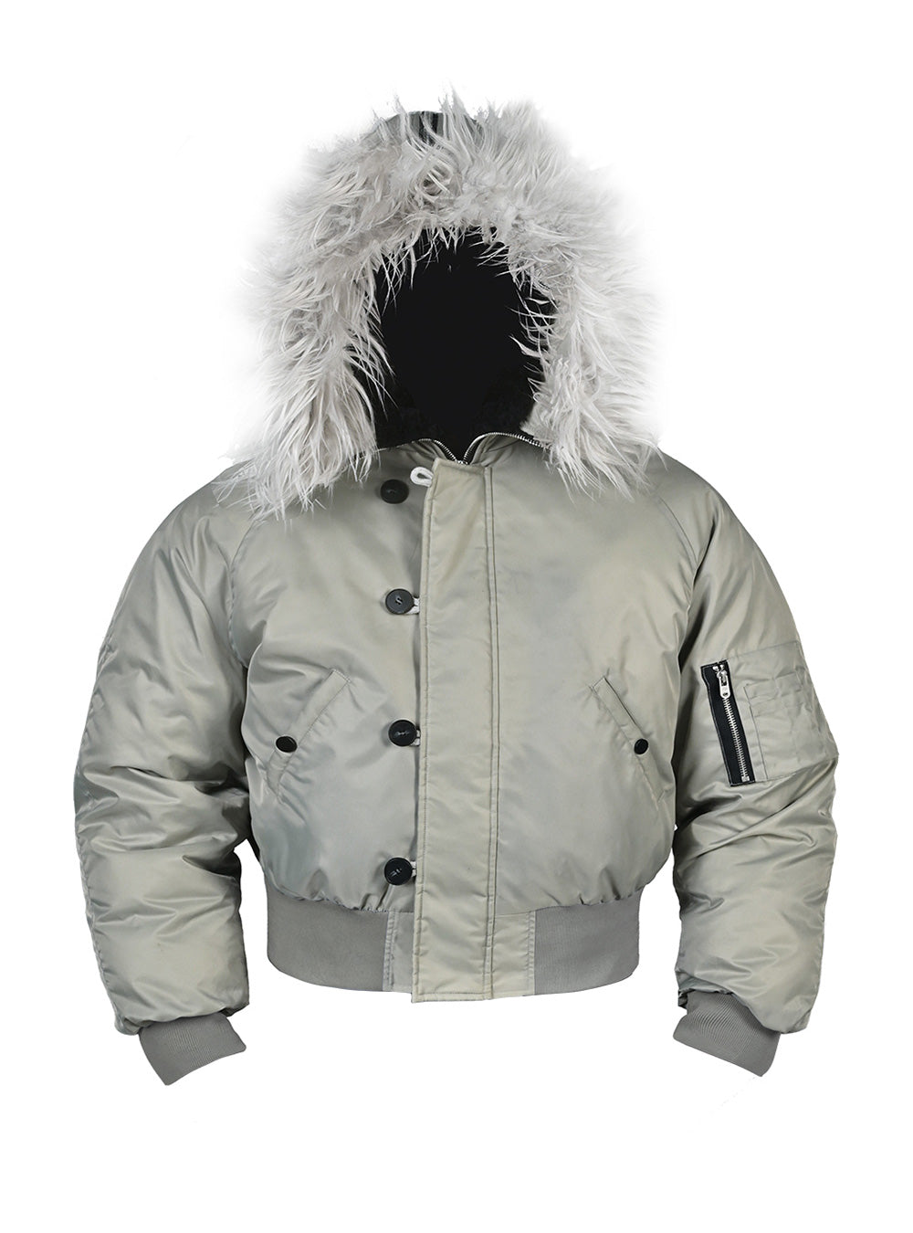Bomber Jacket with Faux Fur Hood – 192Humanity