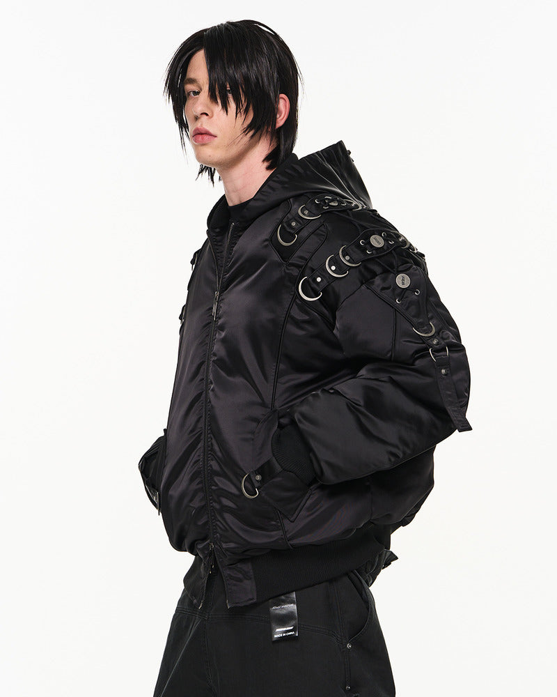 Metal Decorated Heavy Bomber Jacket – 192Humanity