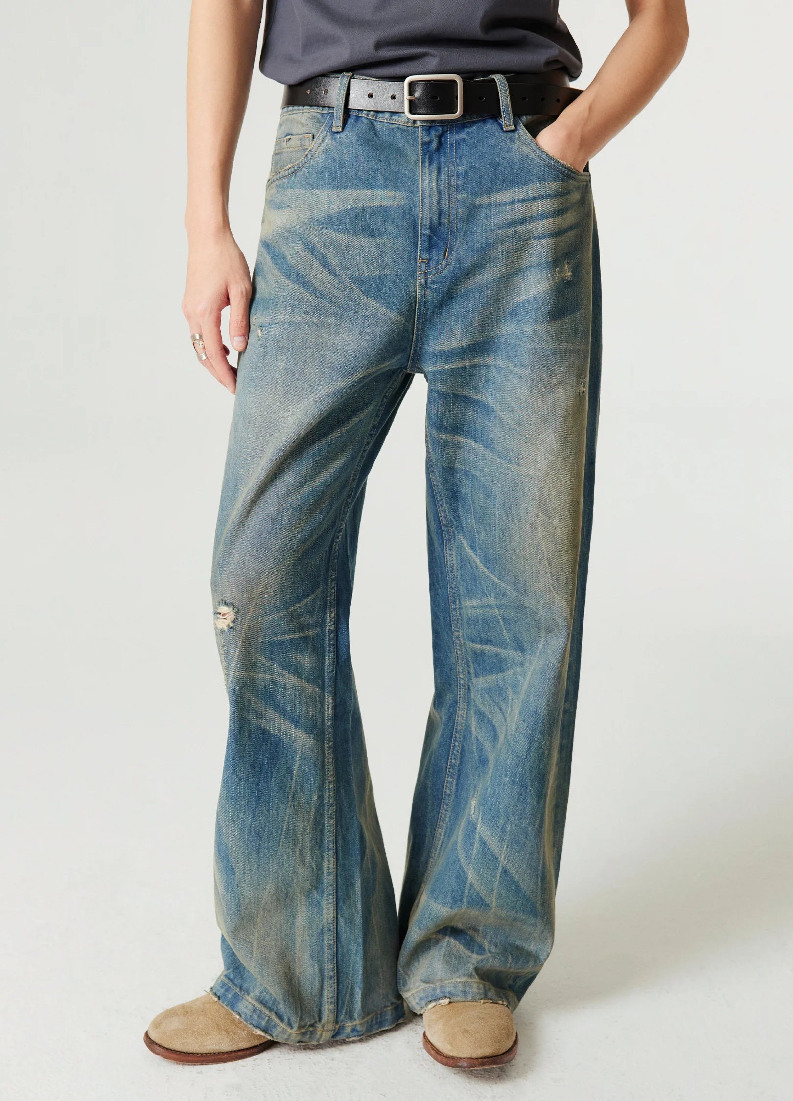 Nevada Denim Pants Stretch Cns Rib Whisker Washing main image 1