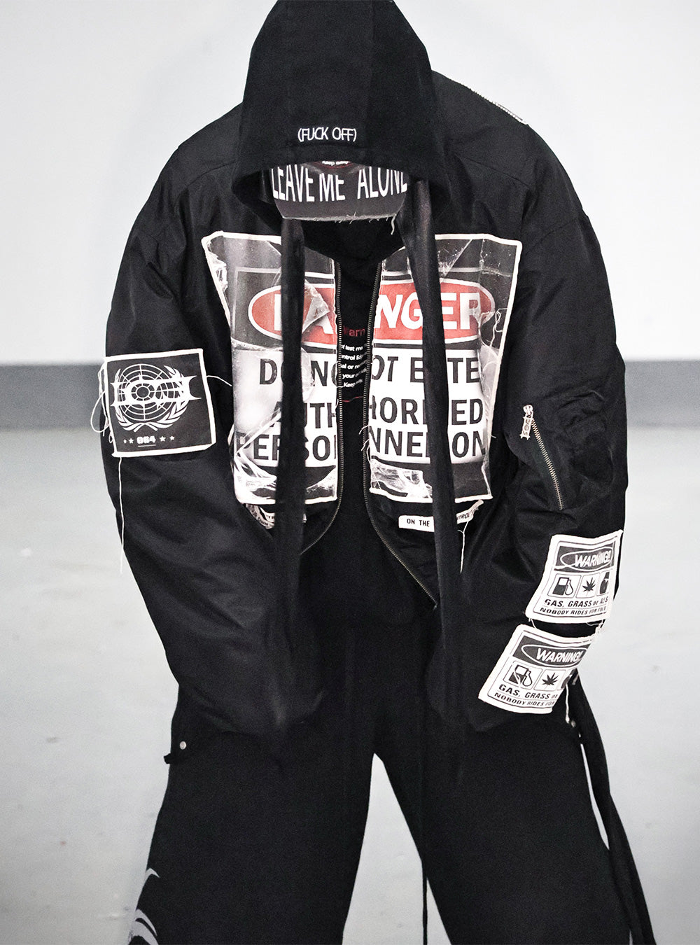 ジャケット・アウター LCE Bomber Jacket with Warning Patches Warning Patch Waterproof Bomber Jacket – 192Humanity