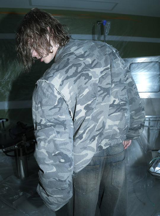 Camouflage Bomber Jacket
