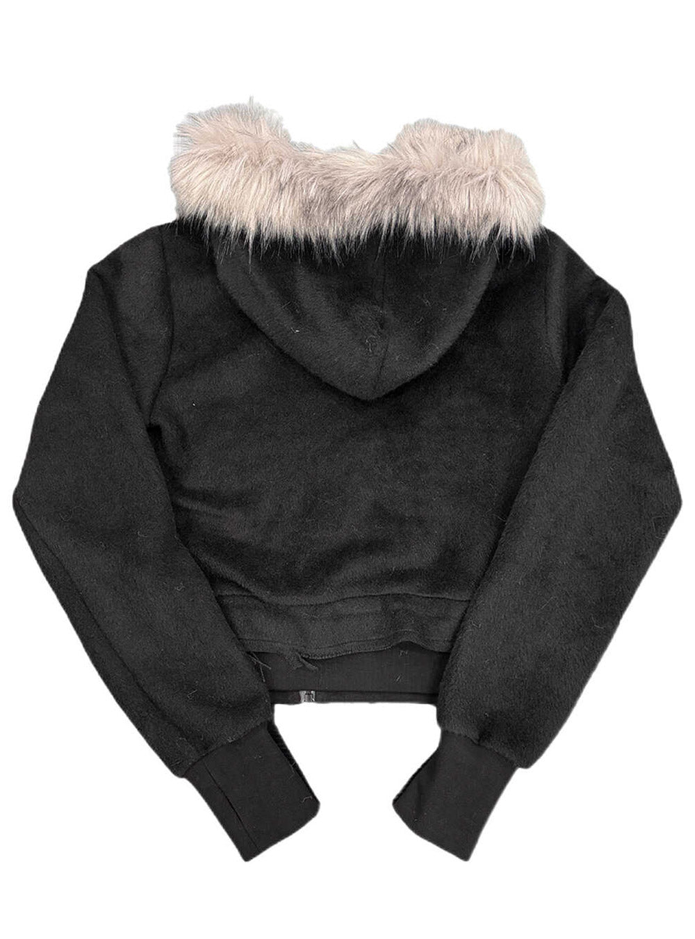 Cross Print Hooded Jacket