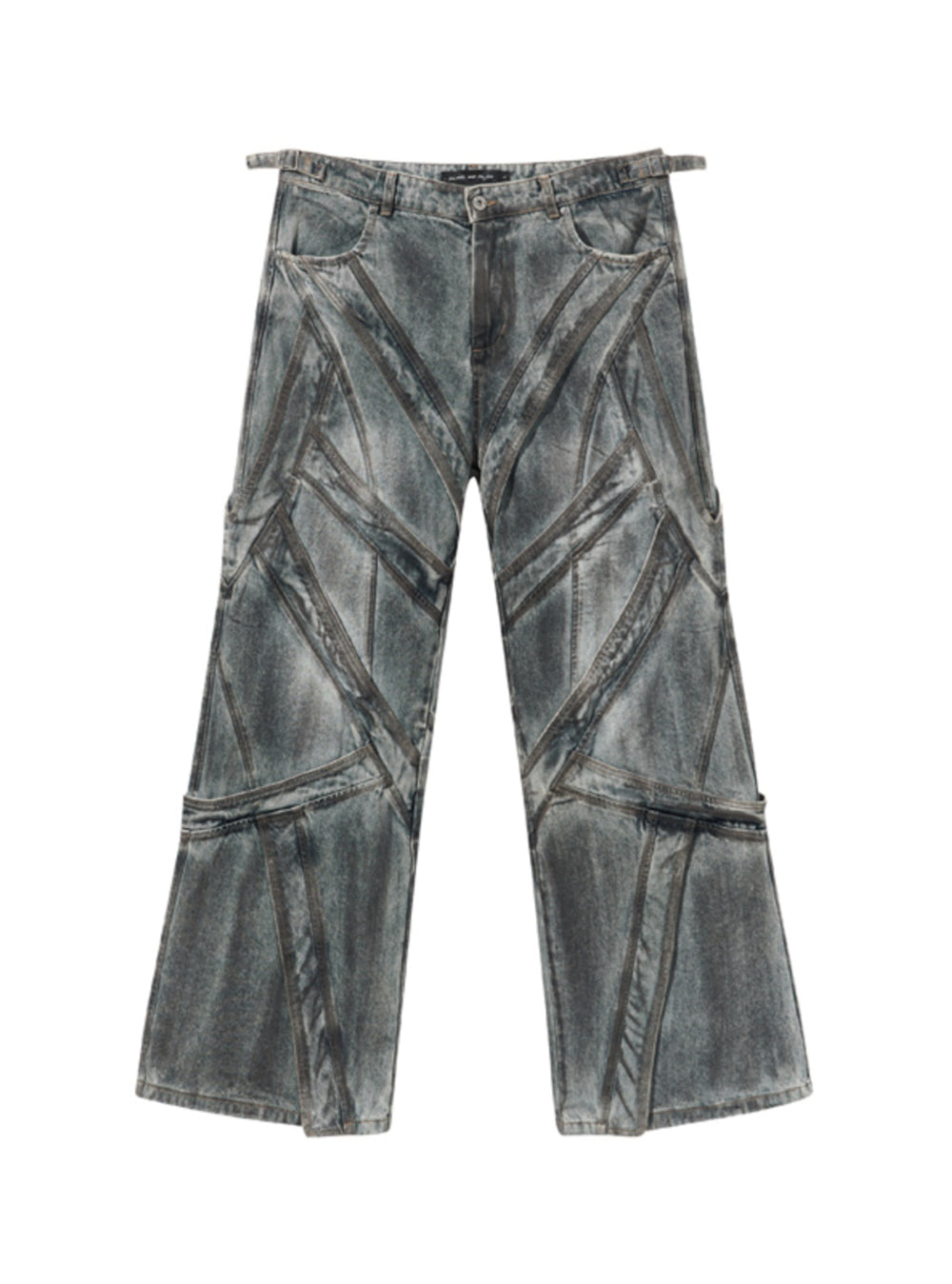 Washing Loose Distressed Denim Pants