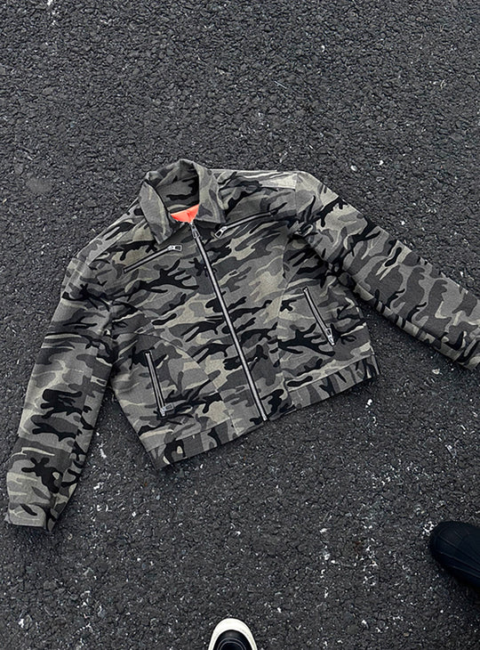Cleanfit Camo Cropped Jacket