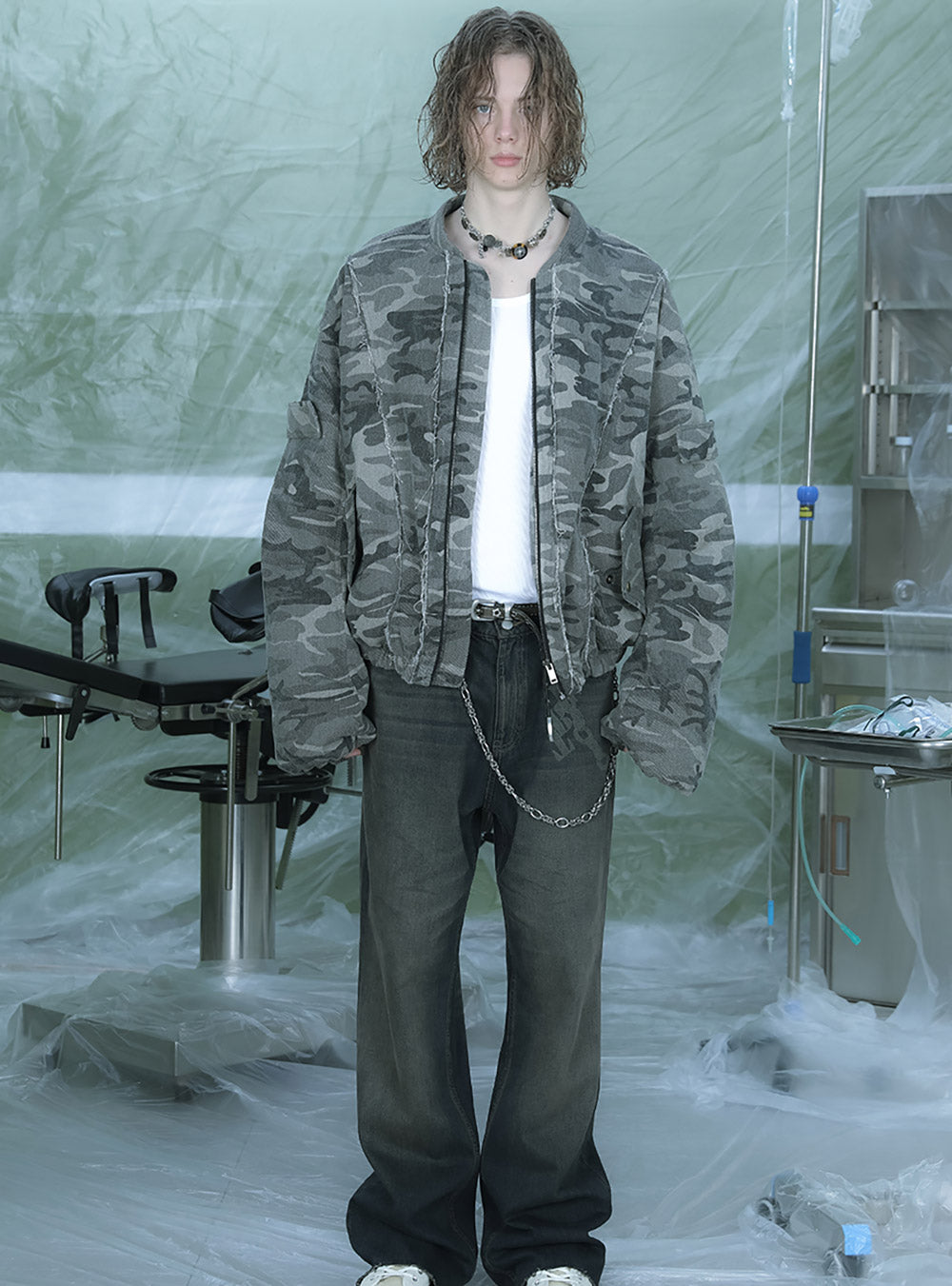 Camouflage Bomber Jacket