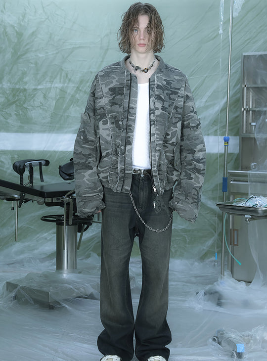 Camouflage Bomber Jacket