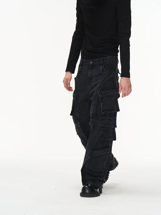 Wide Leg Multi-Pocket Pants