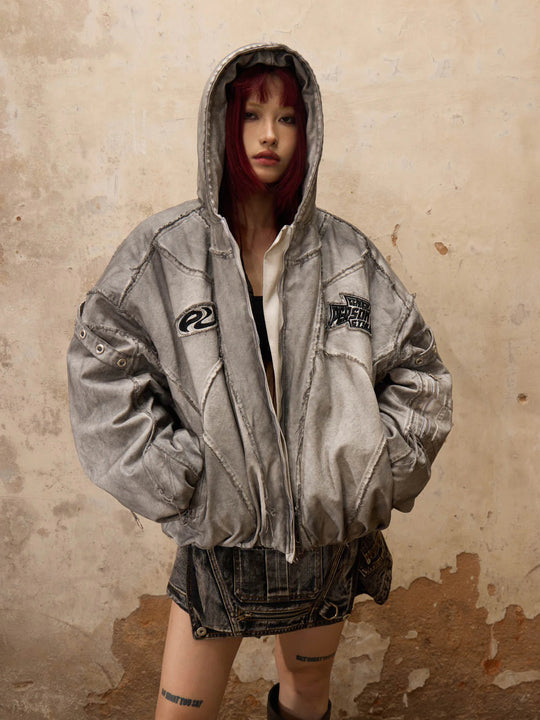 Dirty Cotton Hooded Jacket (2color)