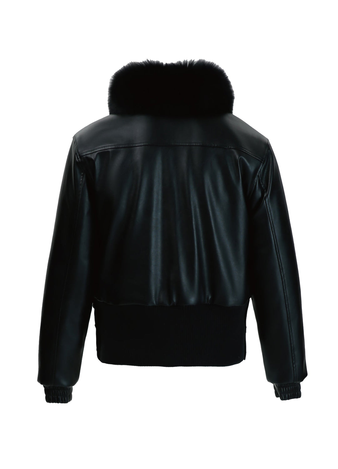 Leather with Detachable Fur Jacket