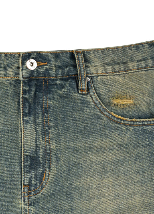 Washed Vintage Hues Denim