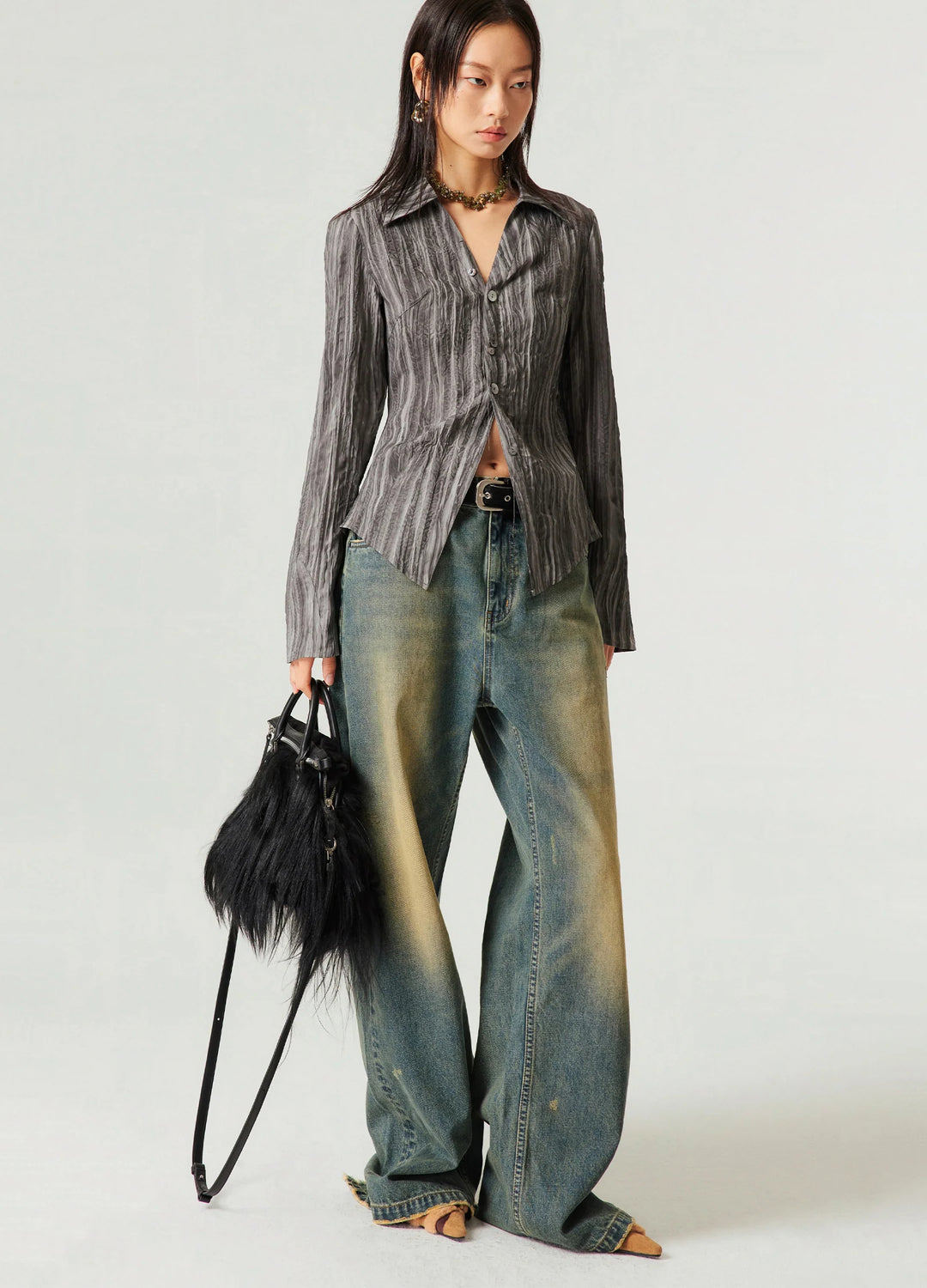 Washed Vintage Hues Denim