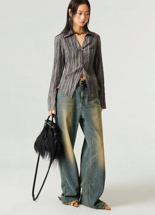 Washed Vintage Hues Denim