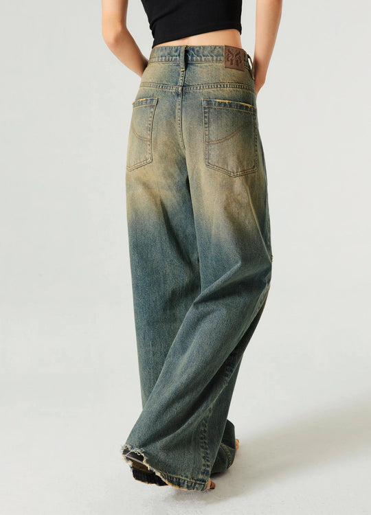 Washed Vintage Hues Denim