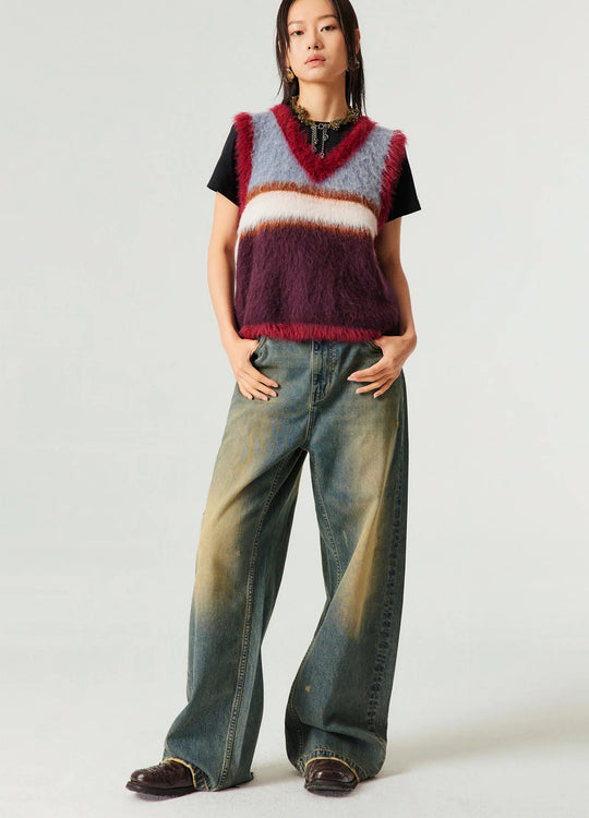 Washed Vintage Hues Denim